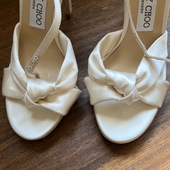 JIMMY CHOO BRIDAL ROSIE 120 sz 37 - Picture 5 of 9